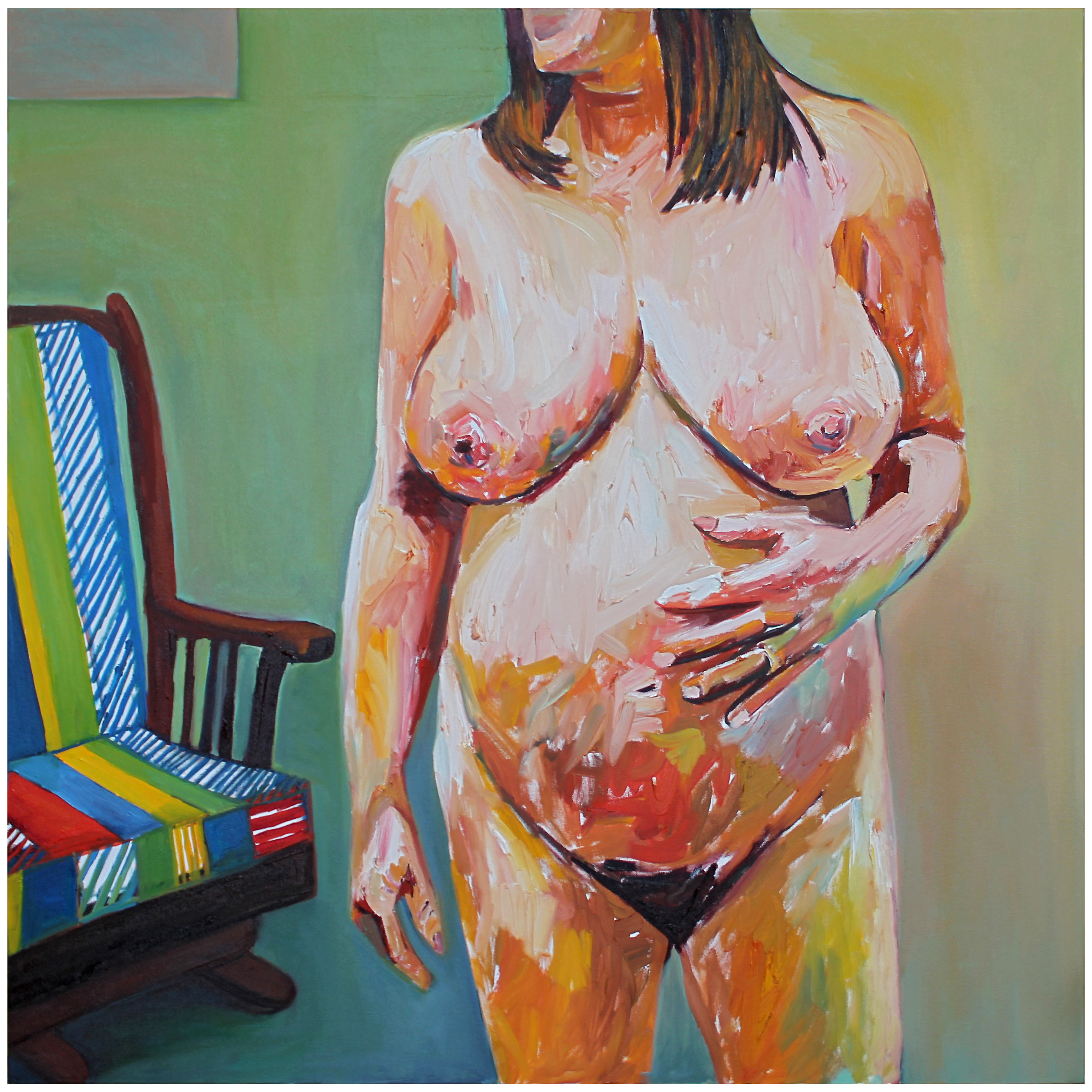 Beverly McIver, Annah Pregnant, 2013. Image courtesy of Betty Cunningham Gallery