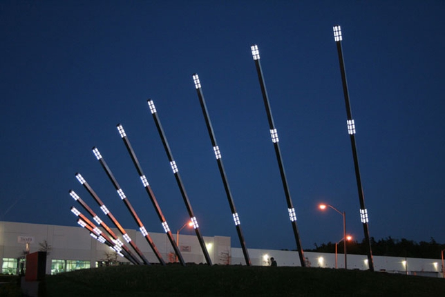 Gorbet Design, Solar Collector, 2008. Aluminum  shafts. Courtesy of Gorbet Design Inc.  