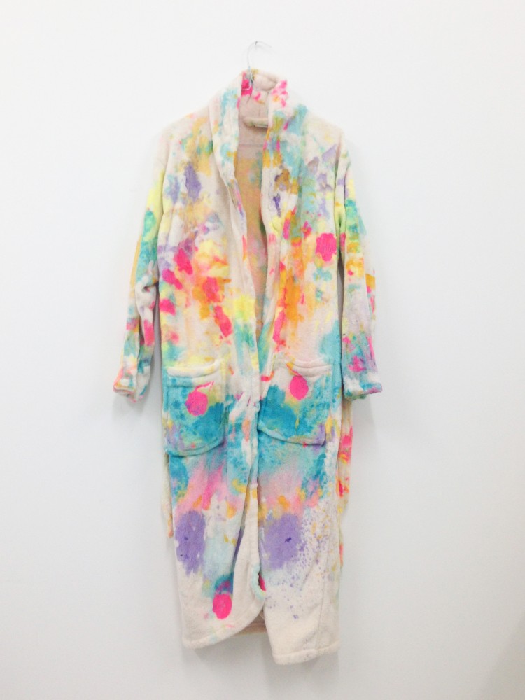so Soft/ + Pure textile paint, robe 120x50cm 2014