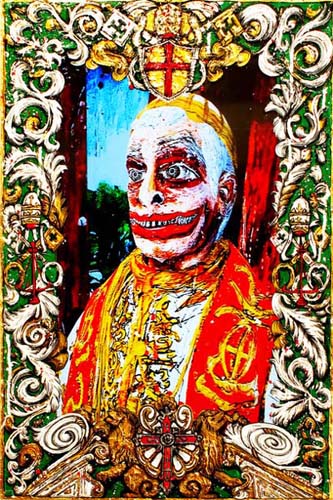 The-Guardian-of-All-Virtue-Pope-Ratzinger-Germany-Vatican-Empire-2015-acrylic-gold-leaf-mixed