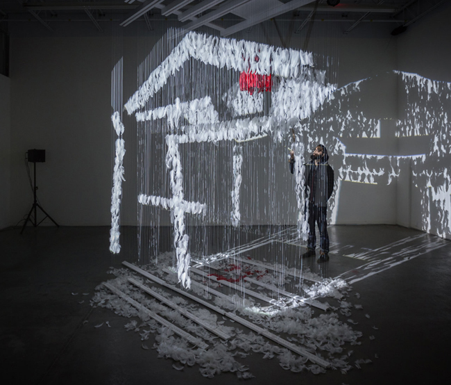 Randall Okita with Be Here Now, 2015, multi-media installation, detail. Photo Dustin Rabin