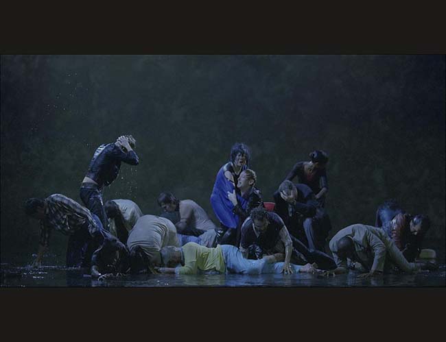 The Raft / Bill Viola (born 1951) / 2004 / Color High-Definition video projection on wall in darkened space; 5.1 ch surround sound / Projected image size: 156 x 88 in. (396.2 x 223 cm) / 10:33 minutes / Bill Viola Studio © Bill Viola