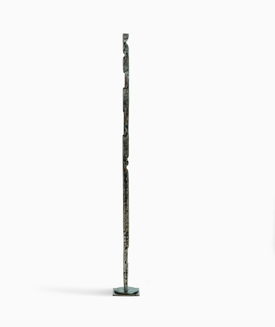  Forging IX — David Smith, 1955 Varnished steel 184.2 x 19.4 x 19.4 cm / 72 1/2 x 7 5/8 x 7 5/8 in © The Estate of David Smith Courtesy the Estate and Hauser & Wirth Photo: Rob McKeever 