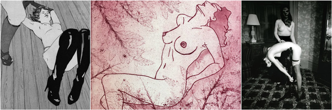 Secret Garden: The Female Gaze on Erotica – Artists Left to right: Katie Commodore, Indira Cesarine, Brittany Markert